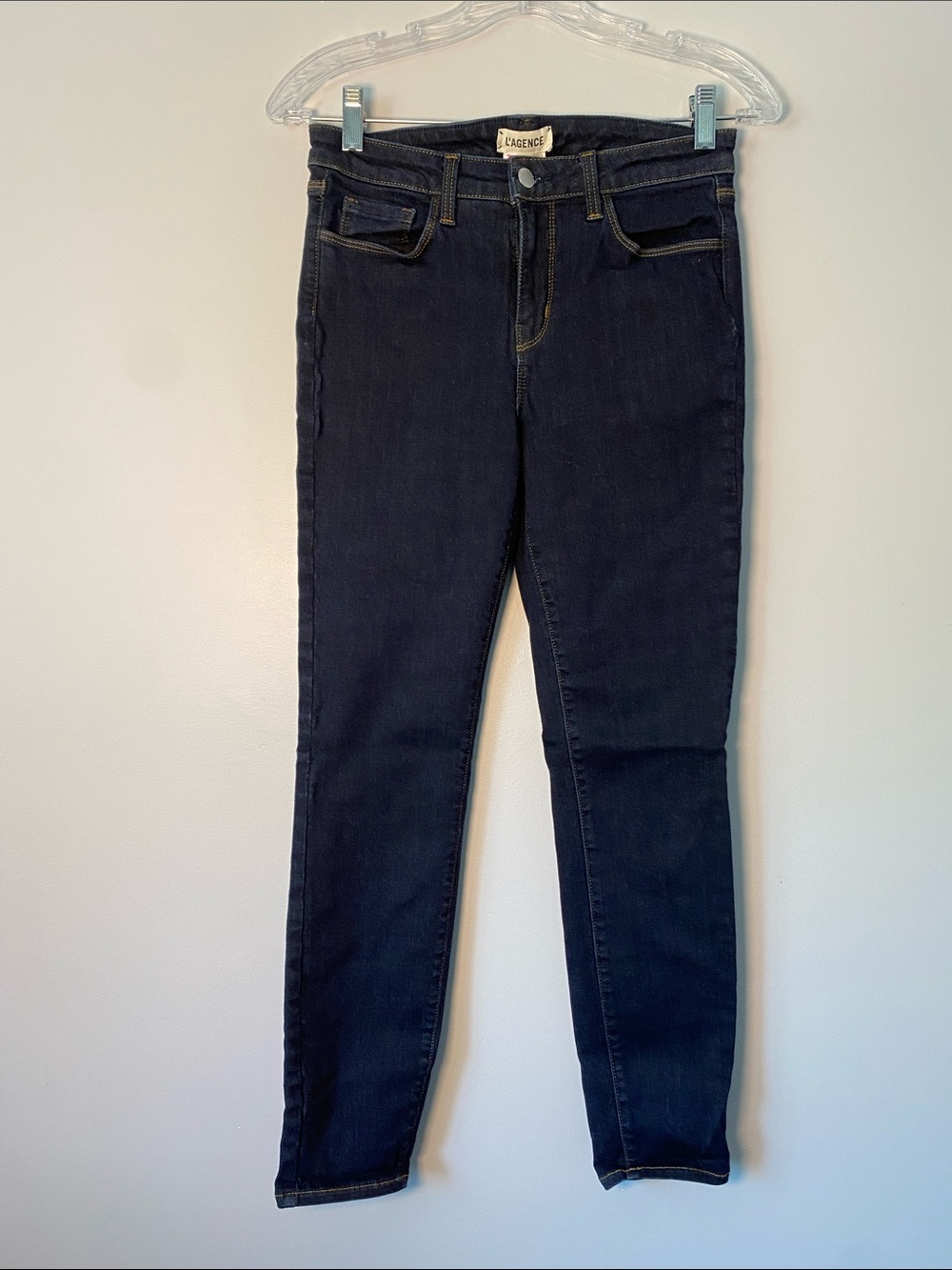 L’AGENCE Margot High Rise Skinny Jeans Midnight Dark Wash Size 26